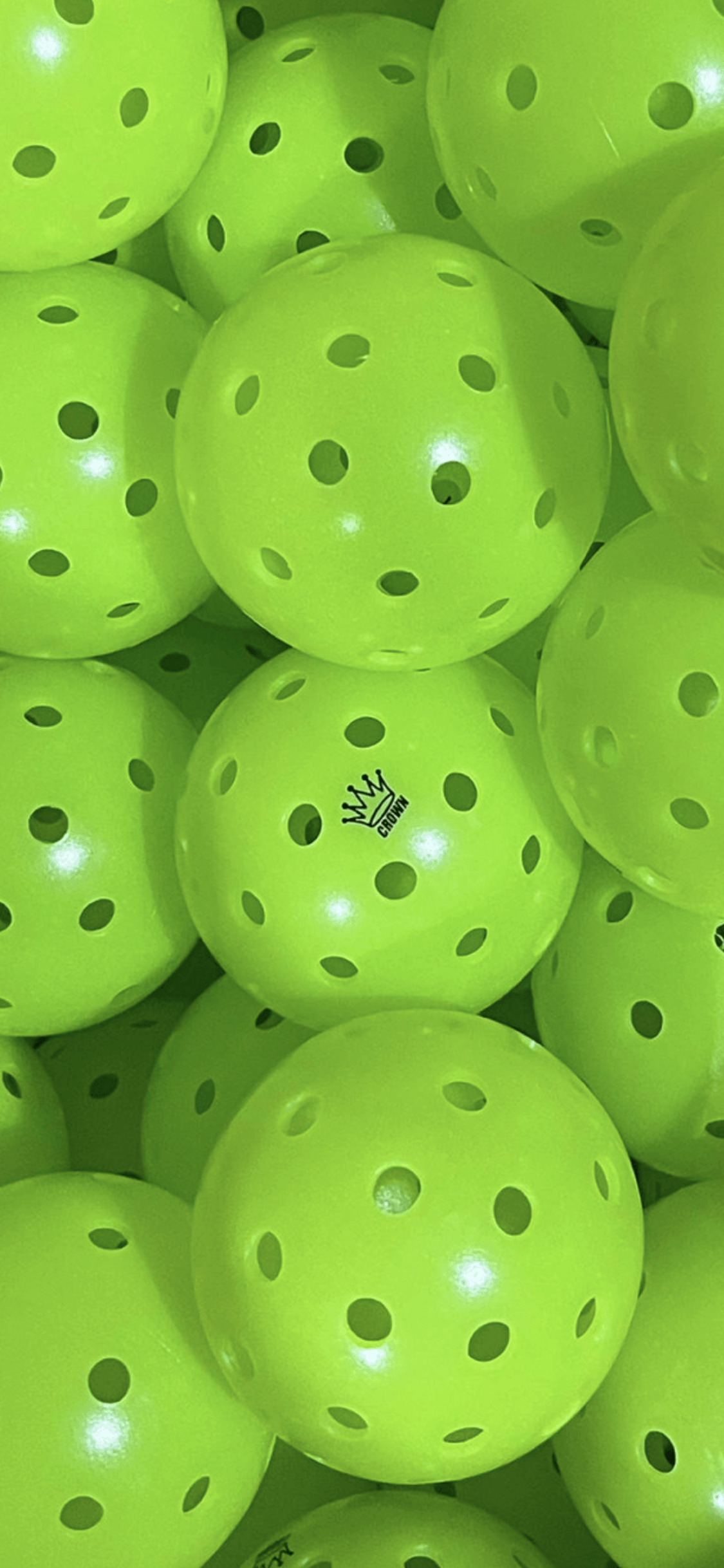 CROWN PICKLEBALL - High-Performance OUTDOOR Pickleballs (3-PACK LIME)