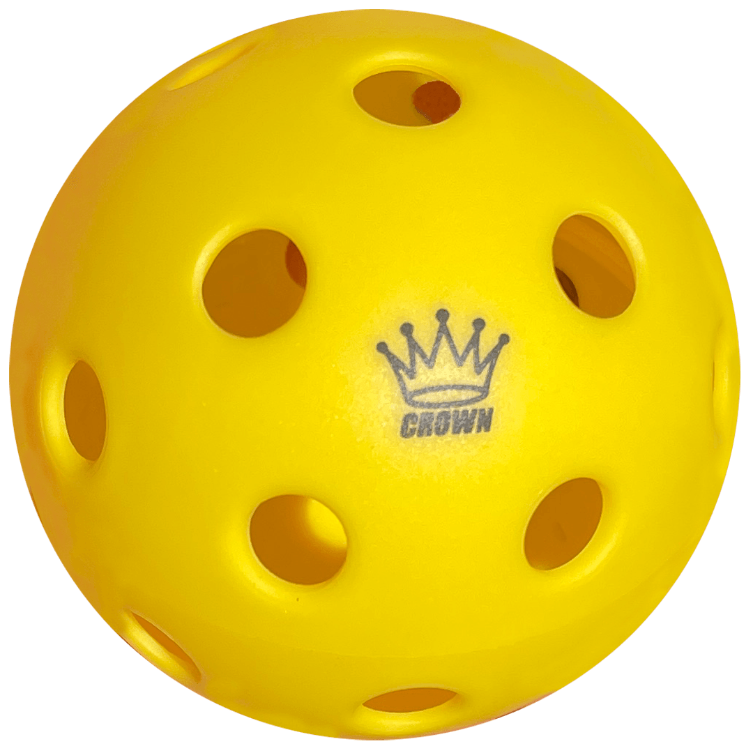 CROWN PICKLEBALL - High-Performance INDOOR Pickleballs (100-PACK LEMON)