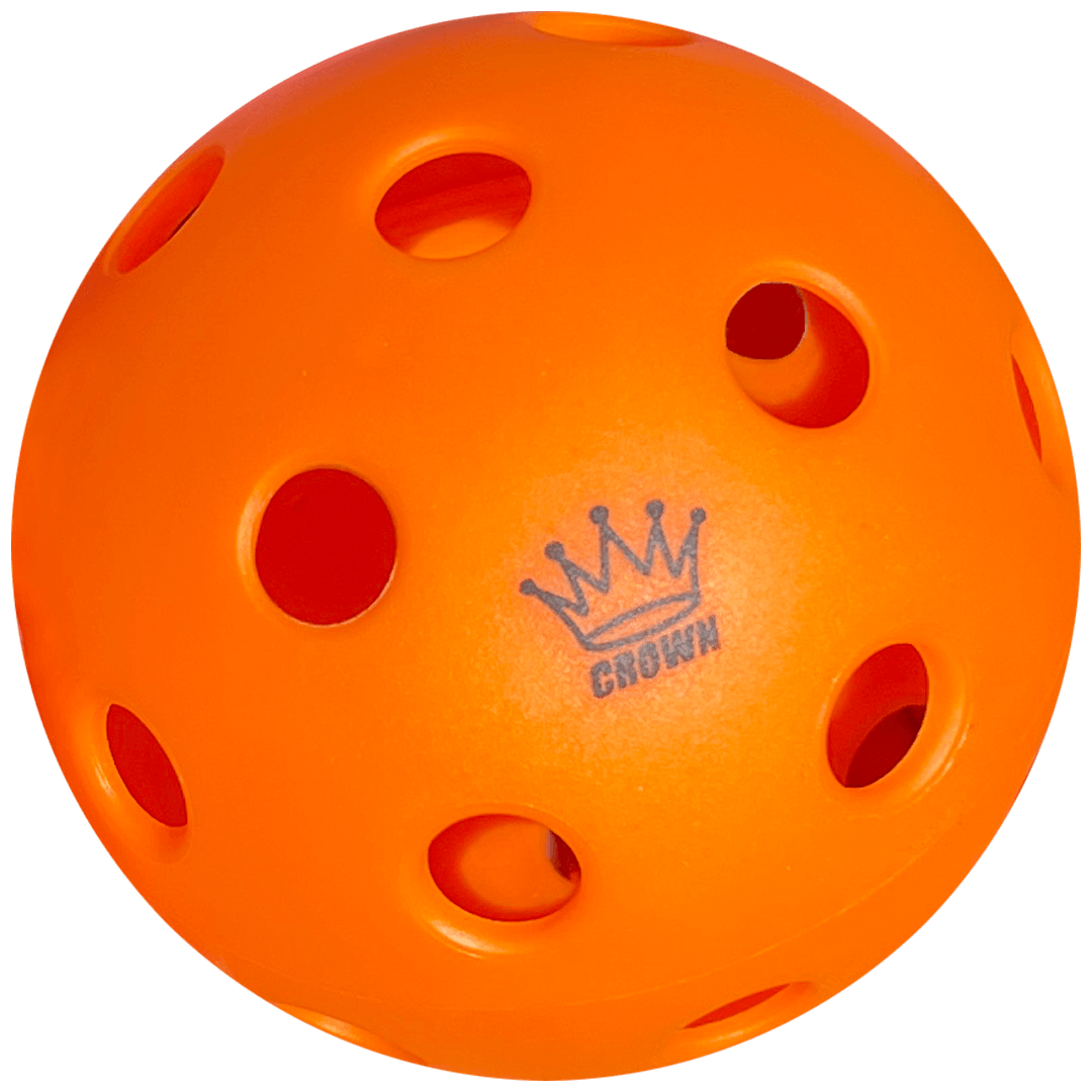 CROWN PICKLEBALL - High-Performance INDOOR Pickleballs (100-PACK TANGERINE)