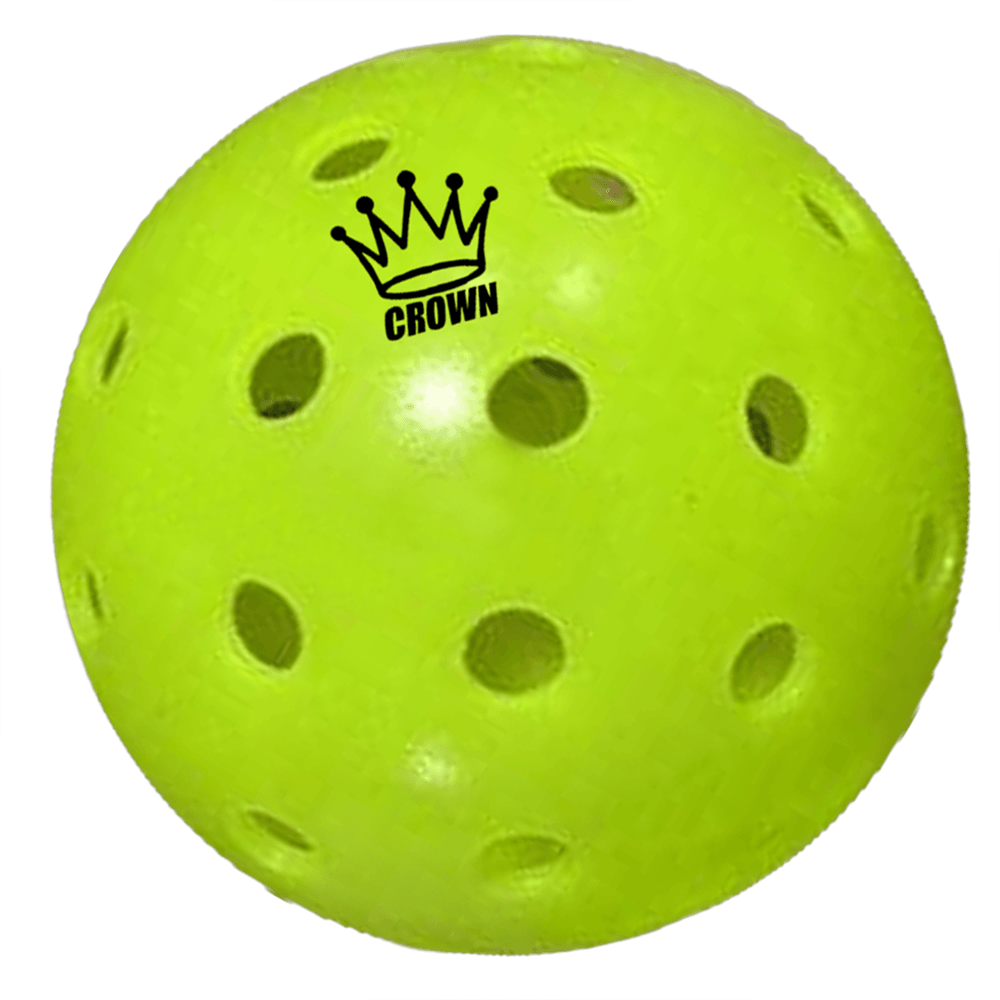 CROWN PICKLEBALL - High-Performance OUTDOOR Pickleballs (3-PACK LIME)